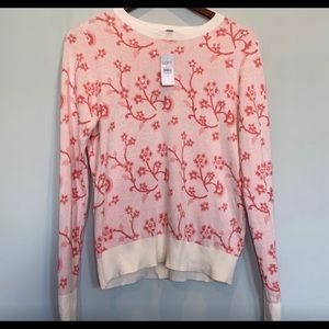 NWT Loft floral sweater
